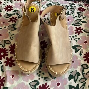 Brand new wedged heels